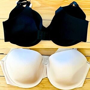 Soma Black and Cream Bras